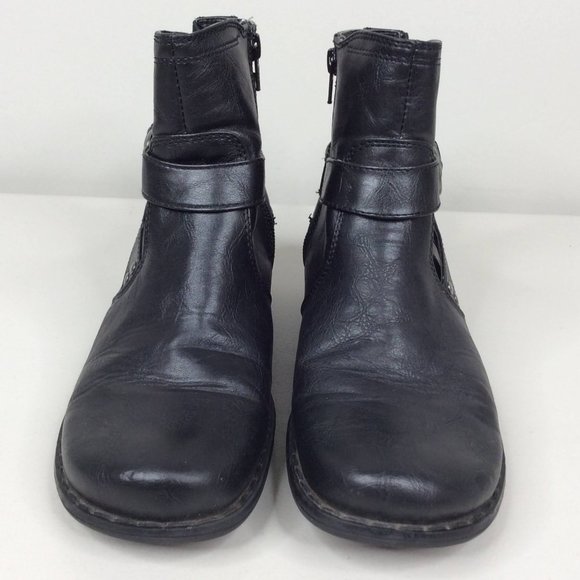 Great Northwest Tidal Wave Ankle Booties Boots Womens Size 8.5 Black Side Zip - Picture 2 of 12